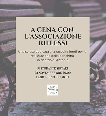 Raccolta fondi 2019 A cena con riflessi